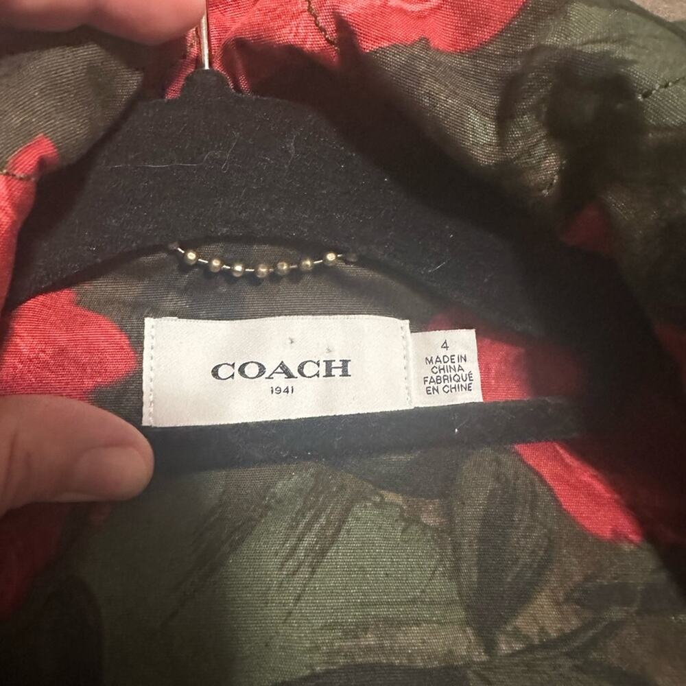 Coach Western Military Parka Tea Rose US 4 - Picture 5 of 7